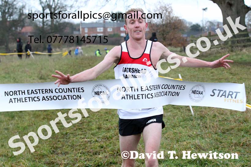 Senior men, 2021 North Eastern Cross Country Championships, Sedgefield. Photo: David T. Hewitson/Sports for All Pics